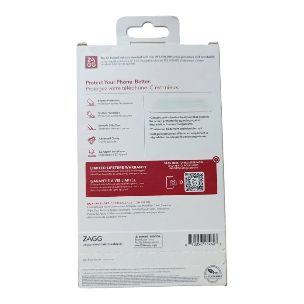 F3. ZAGG Invisible Shield Fusion‎ Screen Protector For Samsung Galaxy S23